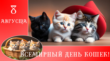 Всемирный день кошек Всемирный день кошек.